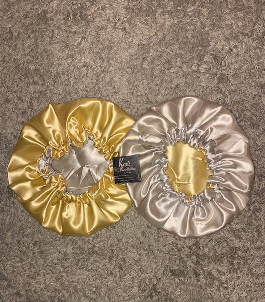 Winter Collection: Silver and Gold Bonnet
